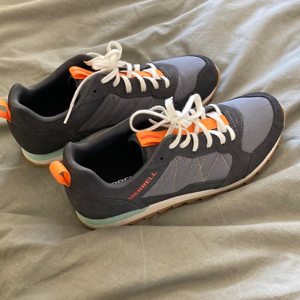 Merrill Alpine sneakers, blue/grey, size 9